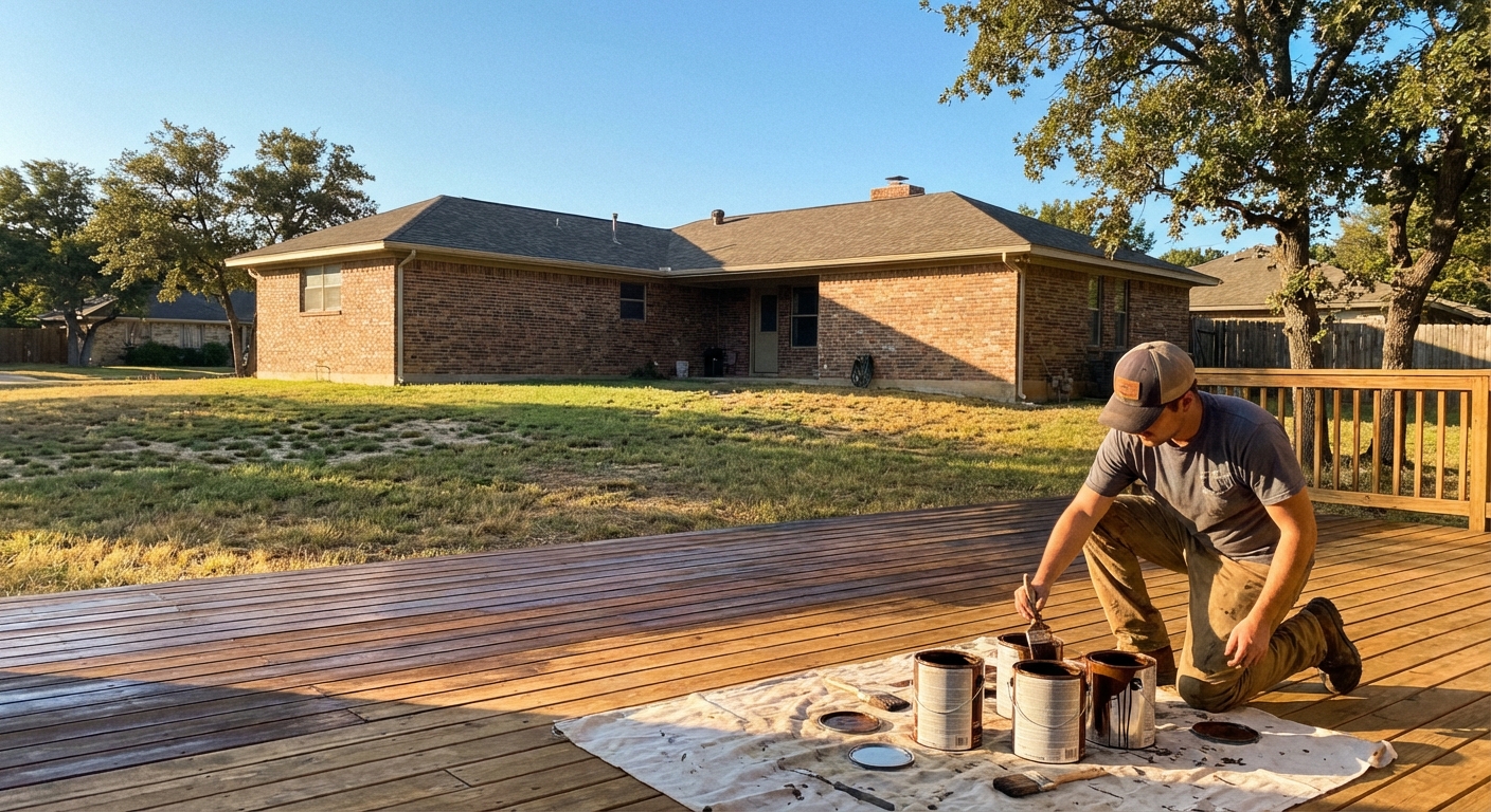 Deck Staining Tips for Texas Heat (2026)