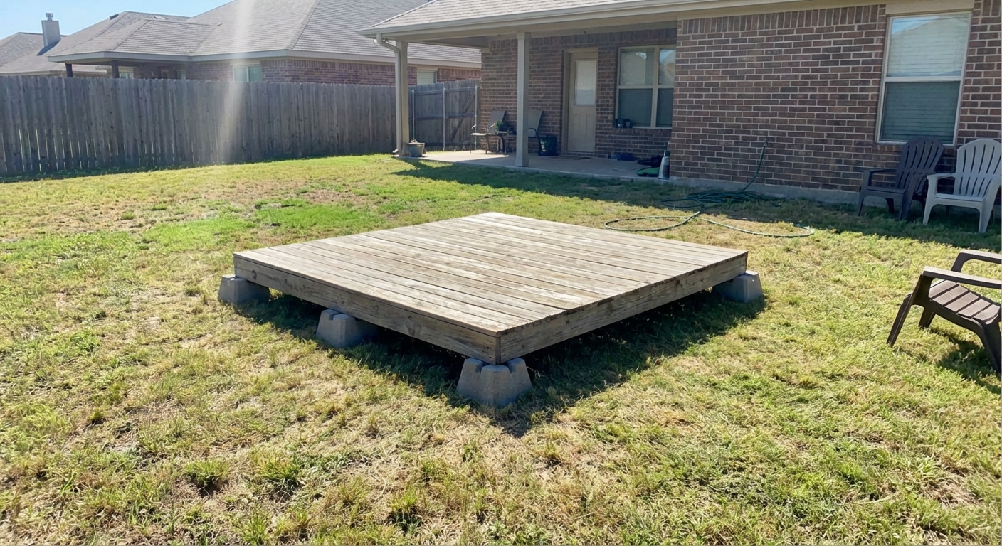 DIY Floating Deck in Texas (2026)