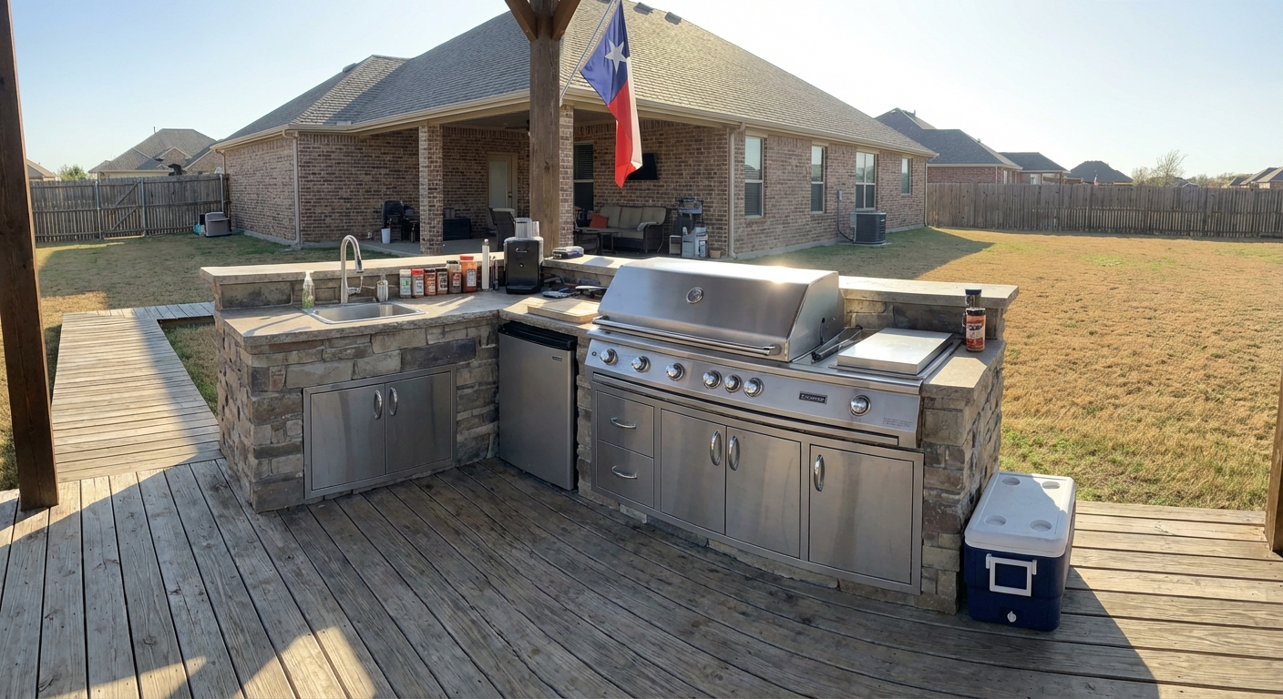 Outdoor Kitchen Deck Ideas for Texas (2026)