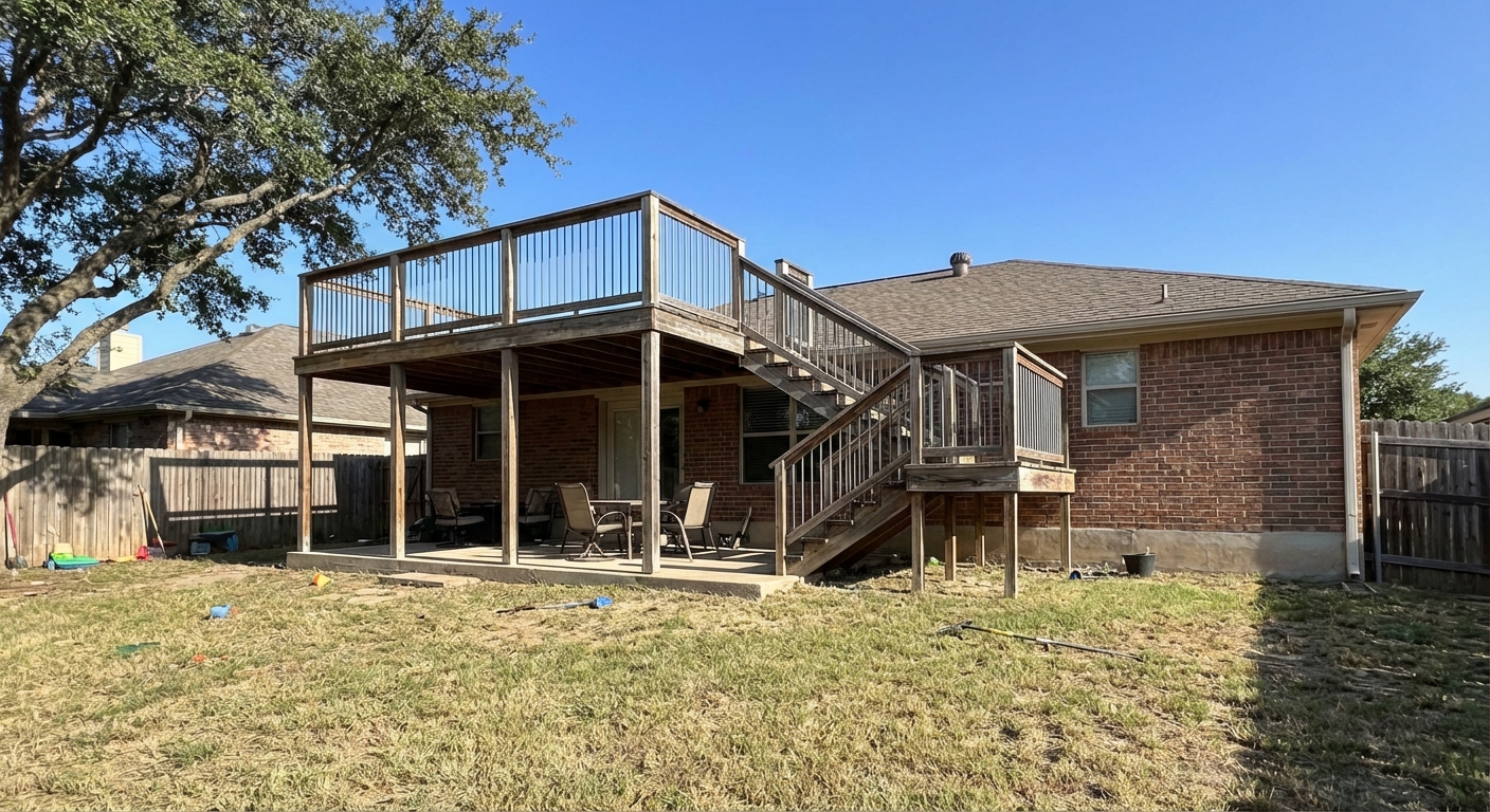 Two-Story Deck in Texas (2026)